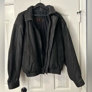 Men's Black Leather Jacket